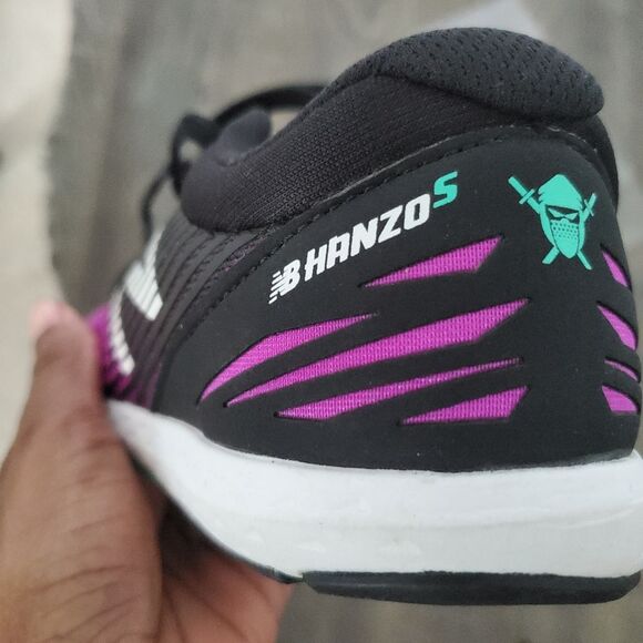 New Balance Sneakers Women Size 7.5 Purple Black Running Shoes Hanzo S RevLite - Picture 8 of 9